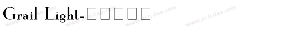Grail Light字体转换
